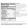 Nutrition facts and serving size information for Barney's Botanicals 50mg Delta 8 THC Gummies in Orange Dreamsicle - 5 Pack