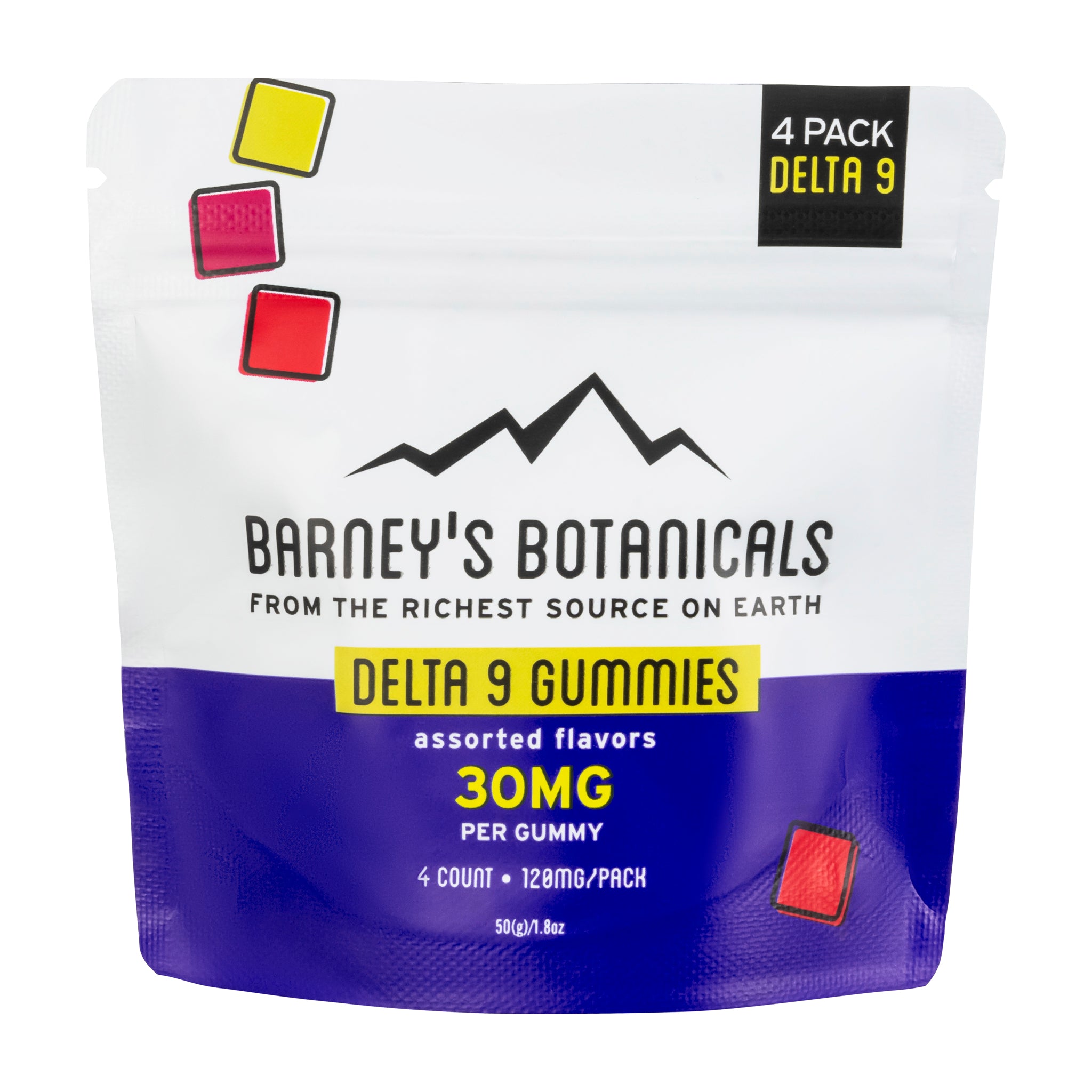 Barney's Botanicals 30MG Delta 9 THC Gummies - Assorted Flavors