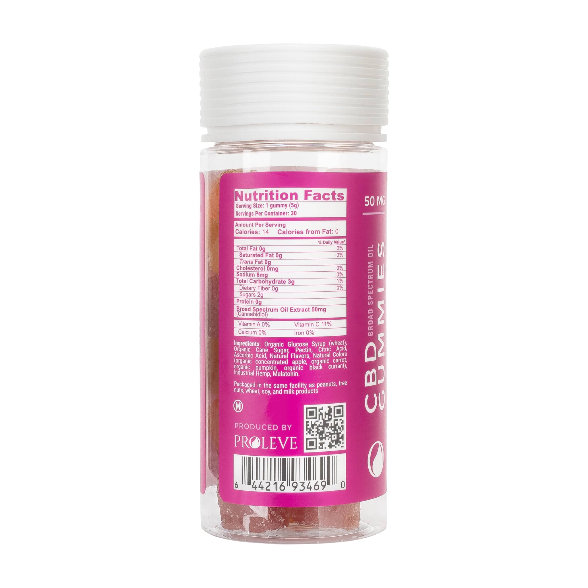 50mg Broad Spectrum CBD PM Sleep Gummies | Pink Edition